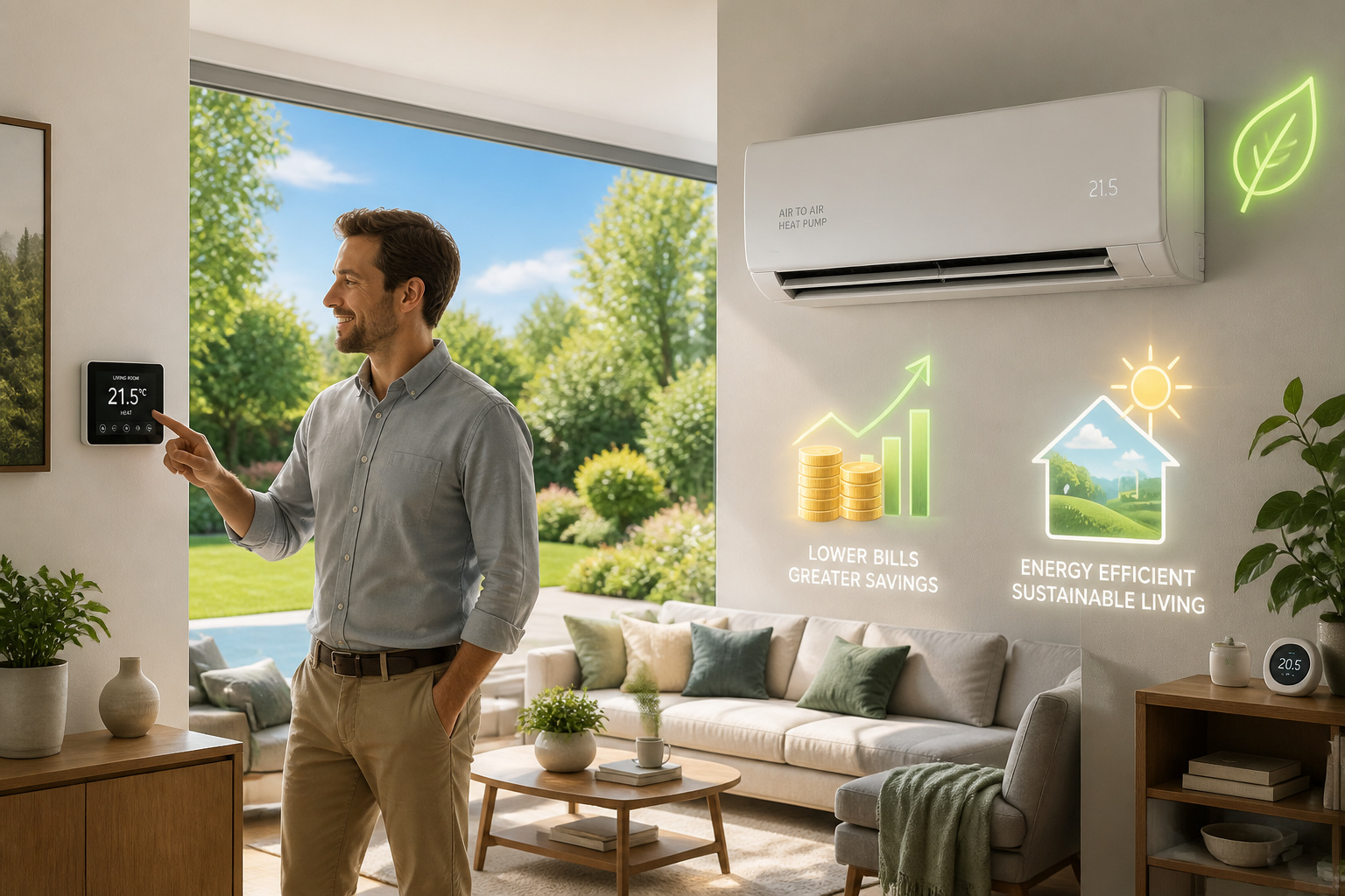 Pompe a chaleur moderne ecoenergetique et economique