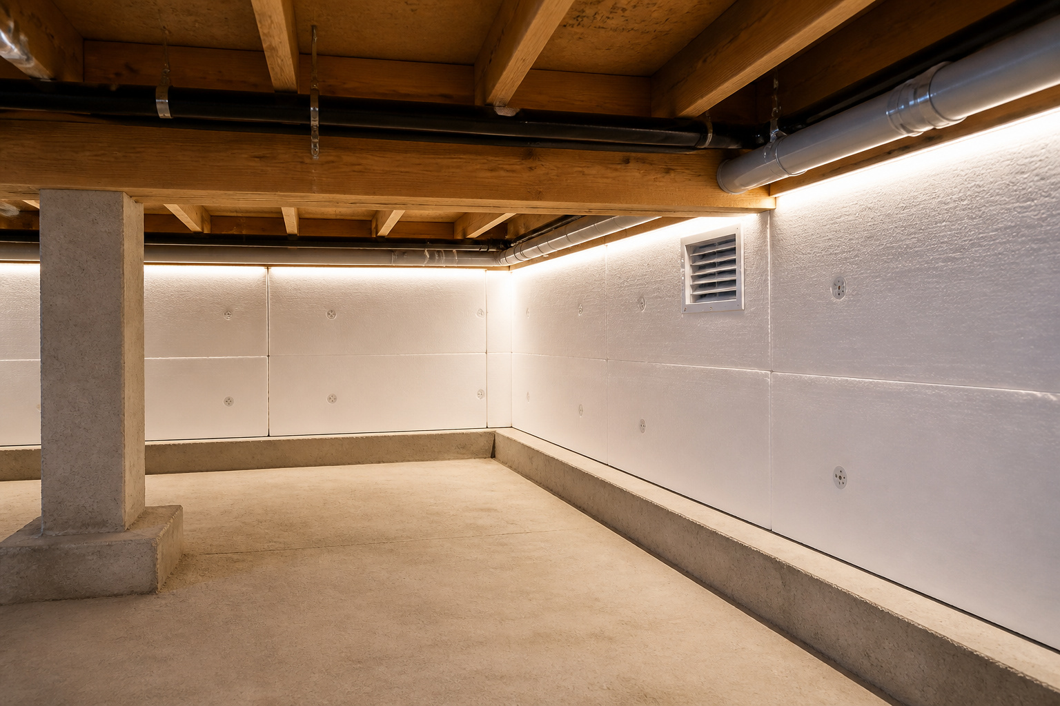 Vide sanitaire moderne et isole